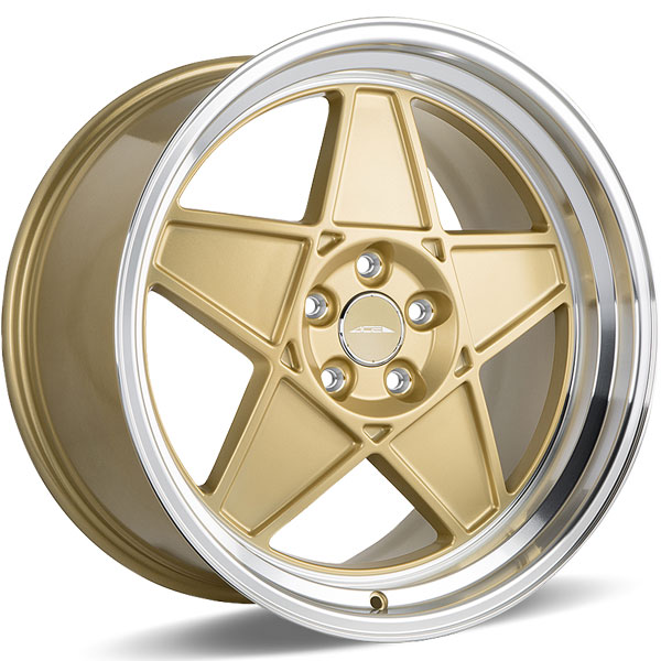 Ace Alloy SL-5 C917 Matte Center Gold with Shining Machined Lip