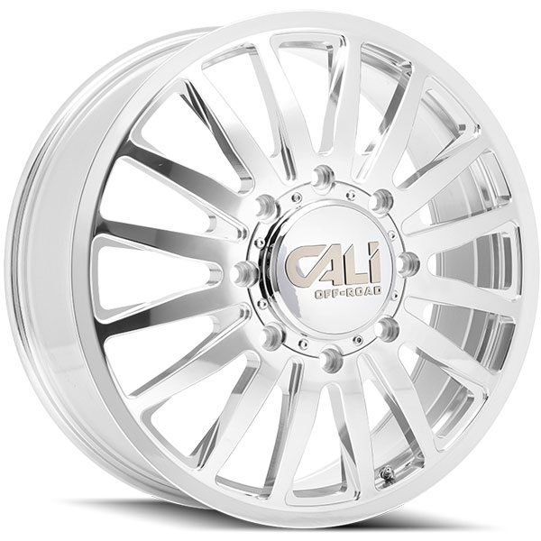 Cali Offroad Summit Dually 9110 Polished with Milled Spokes Front