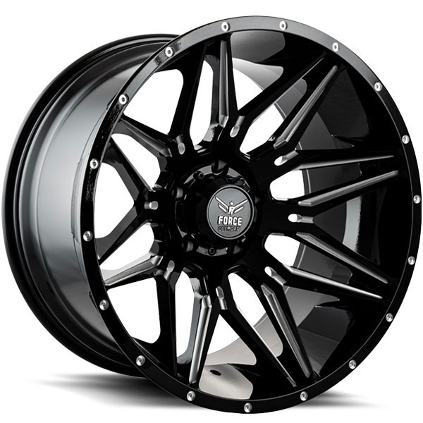 Force Off-Road F34 Gloss Black with Milled Spokes
