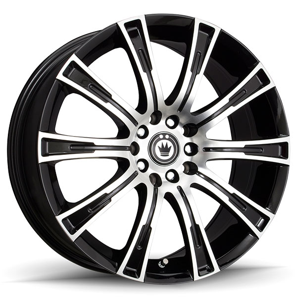 Konig Crown Gloss Black with Machined Face