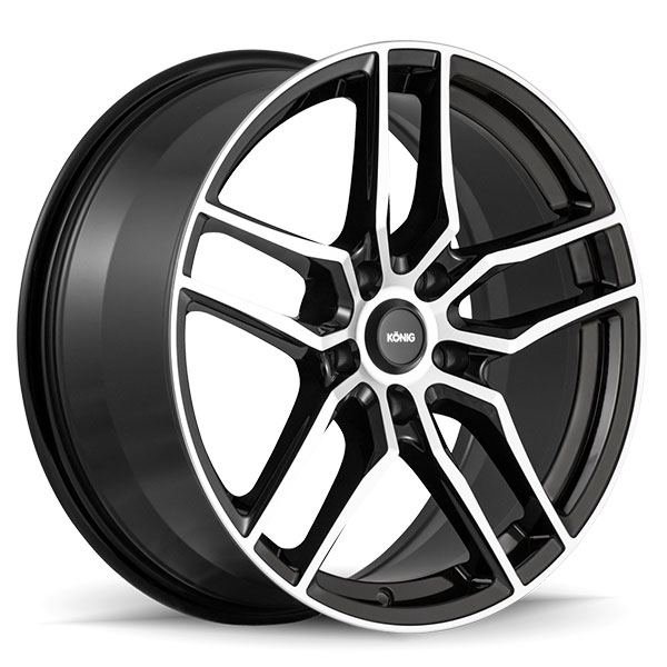 Konig Intention Gloss Black with Machined Face
