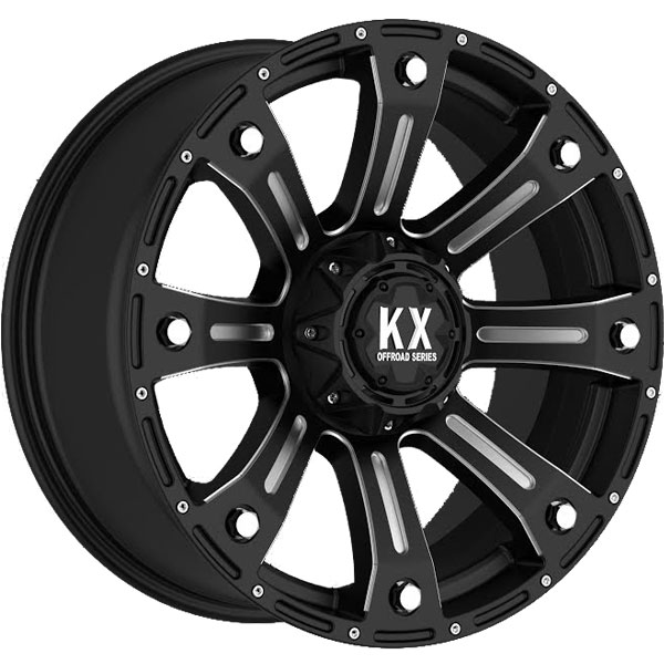 KX Offroad CP77 Matte Black with Milled Spokes