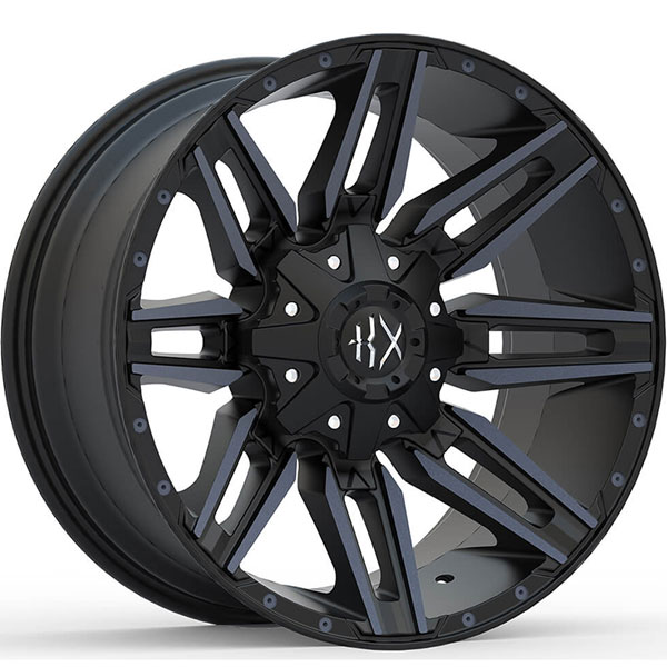 KX Offroad KX10 Matte Black with Machined Face and Black Tint