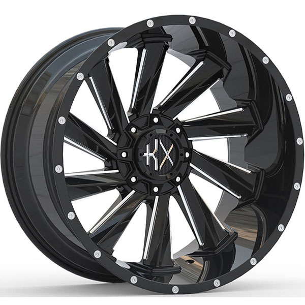 KX Offroad KX15 Gloss Black with Milled Spokes