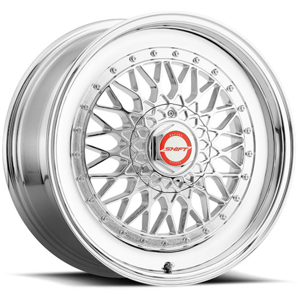 Shift Clutch White with Polished Lip