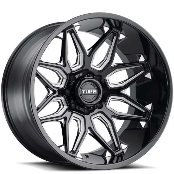 Tuff T3B Gloss Black with Milled Spokes